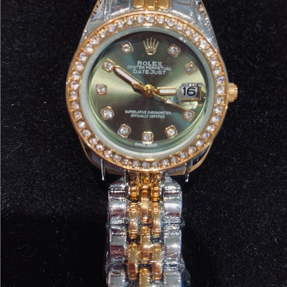 Homage to luxury brand , new, Datejust Gold and Silver Watch